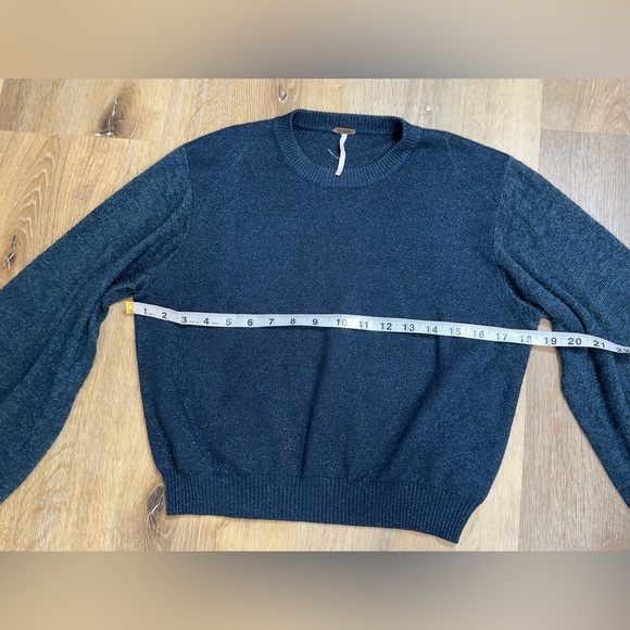Free People Blue Sparkle Sweater ✨⭐️💖 - Picture 11 of 16